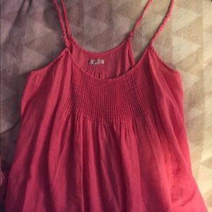 Aerie coral flirty top